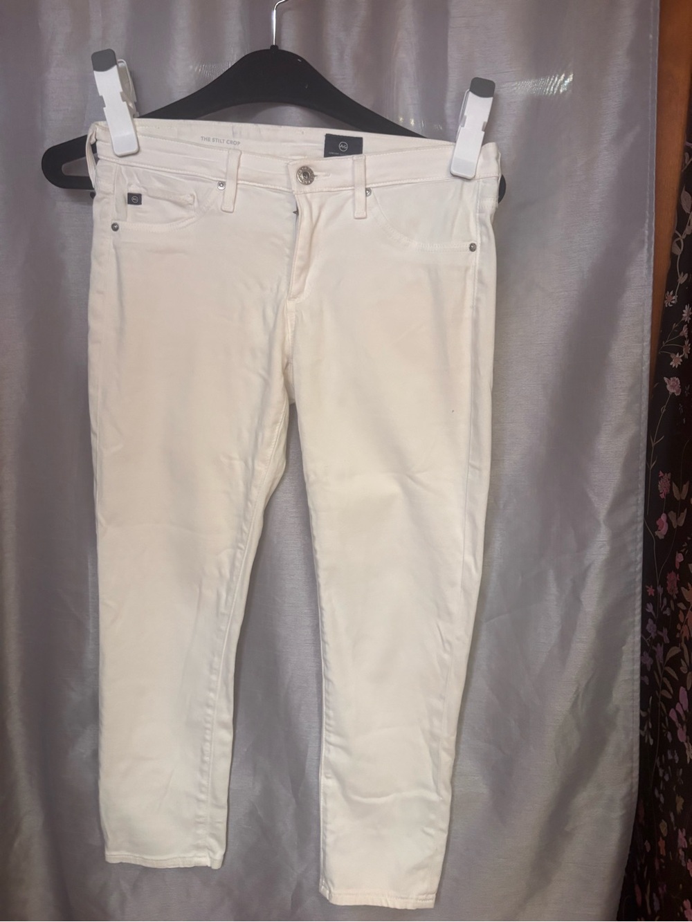 Ag Adriano Goldschmied Skinny Jeans in Off-White